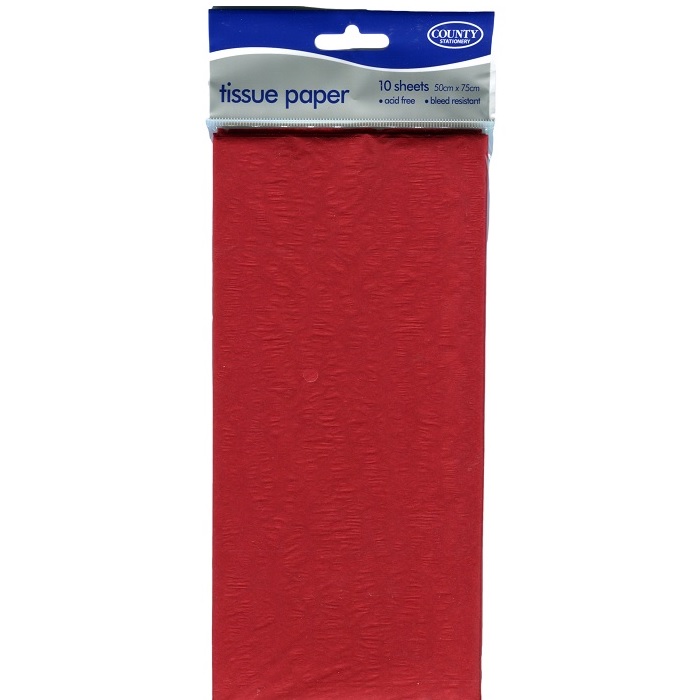 Red Tissue Paper Pack of 10 Sheets